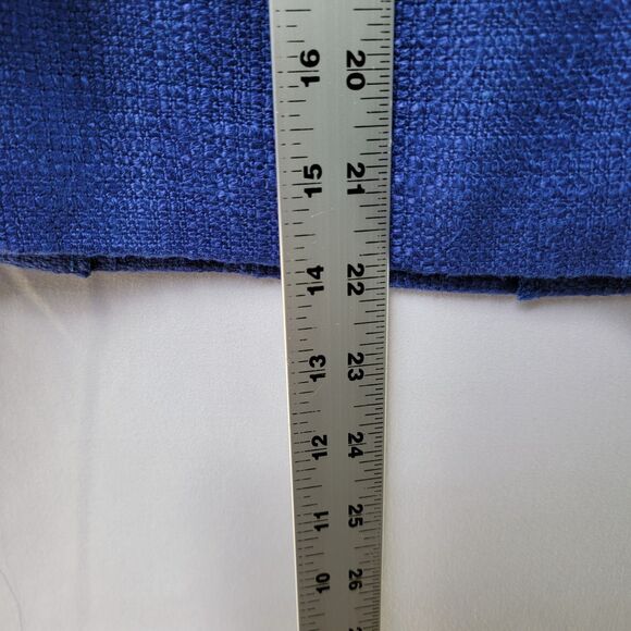 Hobbs London Cobbalt Blue Mini Skirt Invisible Zip Back Closure Women's Size 12 - Picture 6 of 7